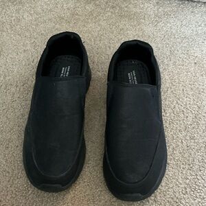 Men's Black Slip-On Loafers - Comfortable Everyday Style